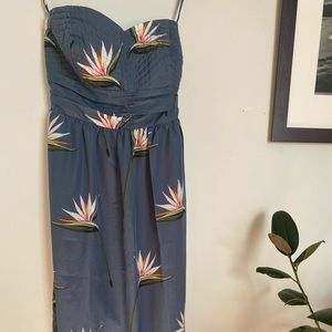 Ann Taylor Tropical Sweetheart Neckline Strapless